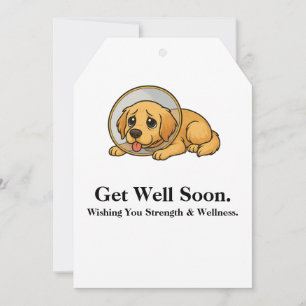 Golden R Get Well Soon Card Wishing You Strength