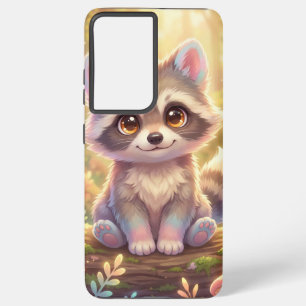 Golden Raccoon Phone Case – Cute Forest Aesthetic 