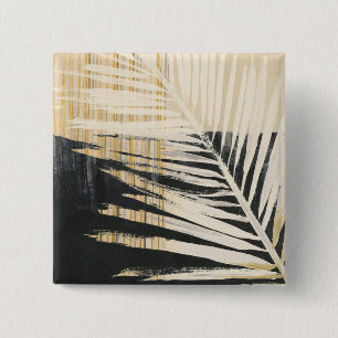 Golden Raffia - Palm Fronds 15 Cm Square Badge