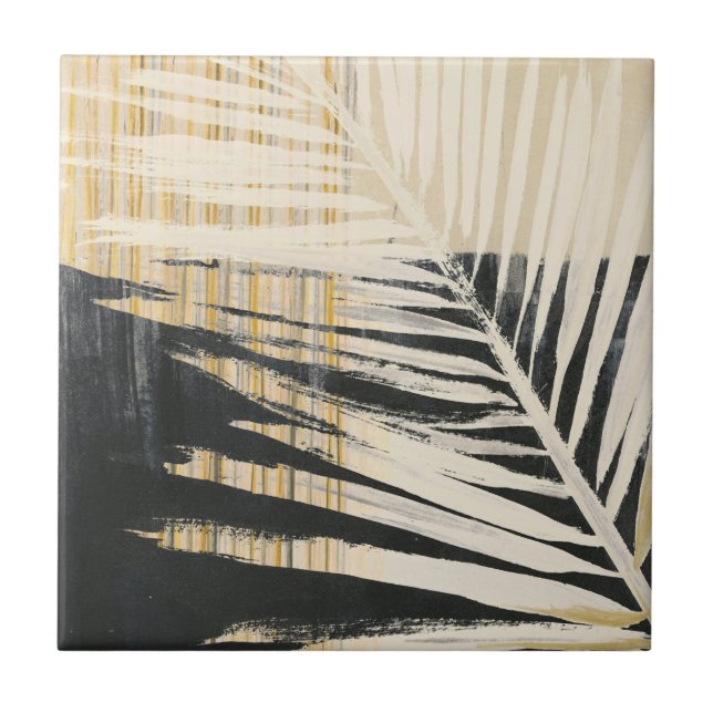 Golden Raffia - Palm Fronds Tile (Front)