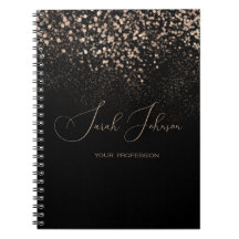 Golden Rain Black Personalised Professional