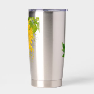Golden Rain Cascade of Sunlight When Gold Falls Pe Insulated Tumbler