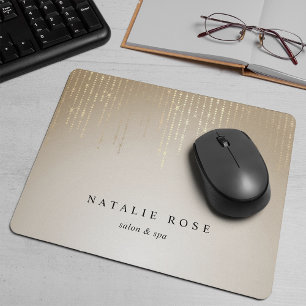 Golden Rain String Lights Personalized Mouse Pad