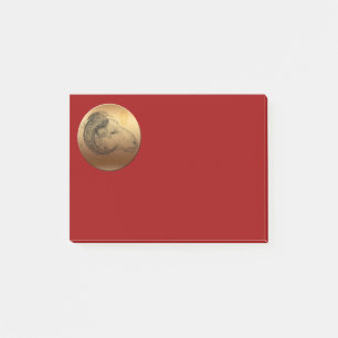 Golden Ram Happy Chinese New Year of Sheep 2015 Post-it Notes