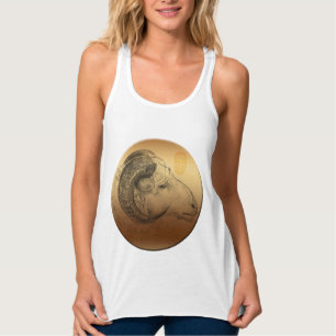 Golden Ram Year Chinese Astrology Zodiac Women T Singlet