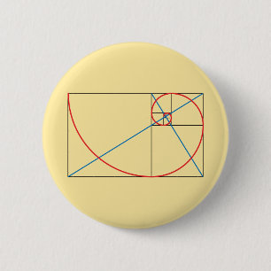 Golden Ratio 6 Cm Round Badge