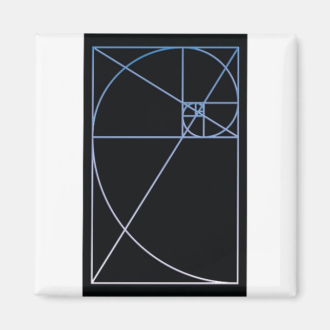 Golden Ratio Blue Magnet (Front)