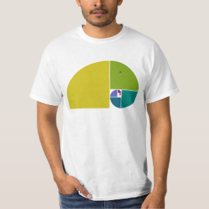 Golden Ratio Elephant - Fibonacci Spiral 1 T-Shirt