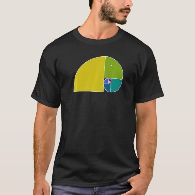 Golden Ratio Elephant  Fibonacci Spiral 3  Fan Fun T-Shirt (Front)