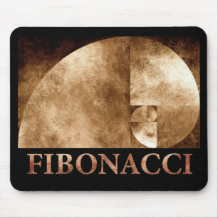 Golden Ratio, Fibonacci Spiral Mouse Pad