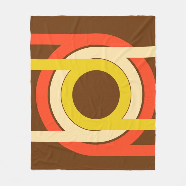 Golden Ratio Retro Fleece Blanket (Front)