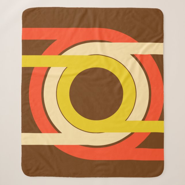 Golden Ratio Retro Sherpa Blanket (Front)
