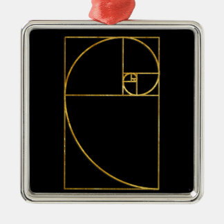 Golden Ratio Sacred Fibonacci Spiral Metal Tree Decoration