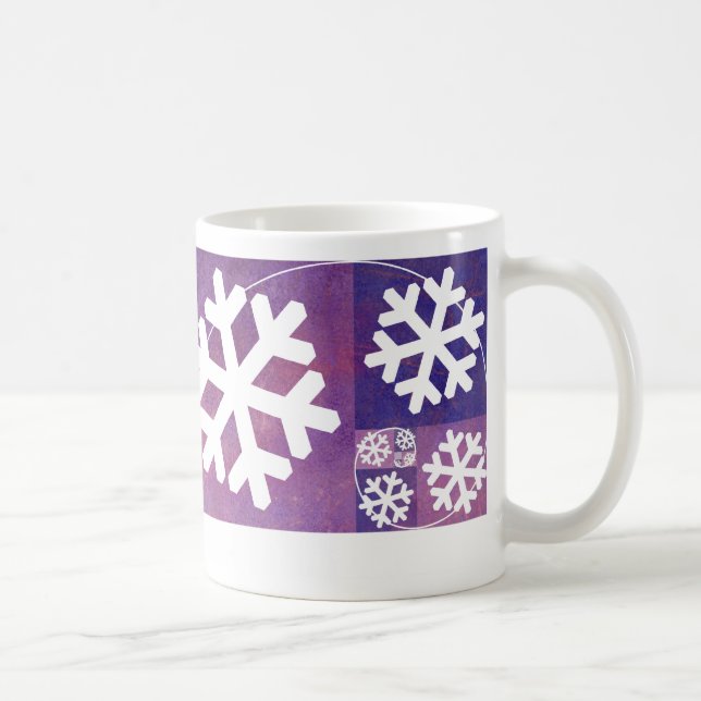 Golden Ratio Snowflake Coffee Mug (Right)