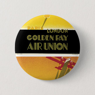 Golden Ray Air Union 6 Cm Round Badge