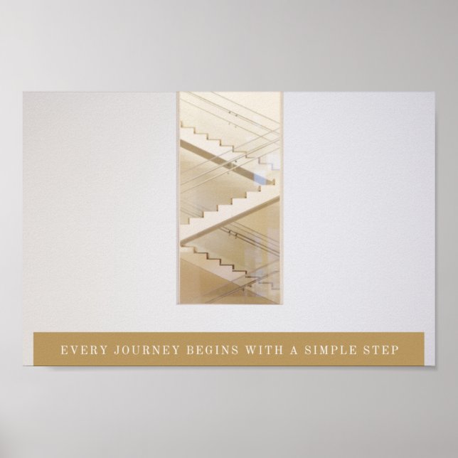 Golden Rectangle Geometric Quote Poster (Front)