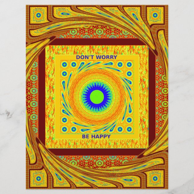 Golden Red African Traditional Colour Vector Desig (Front)