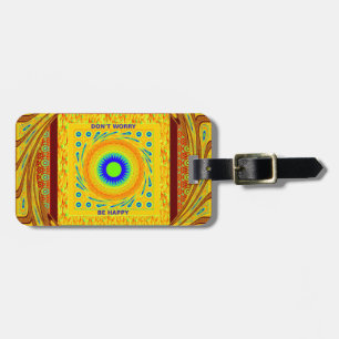 Golden Red African Traditional Colour Vector Desig Luggage Tag