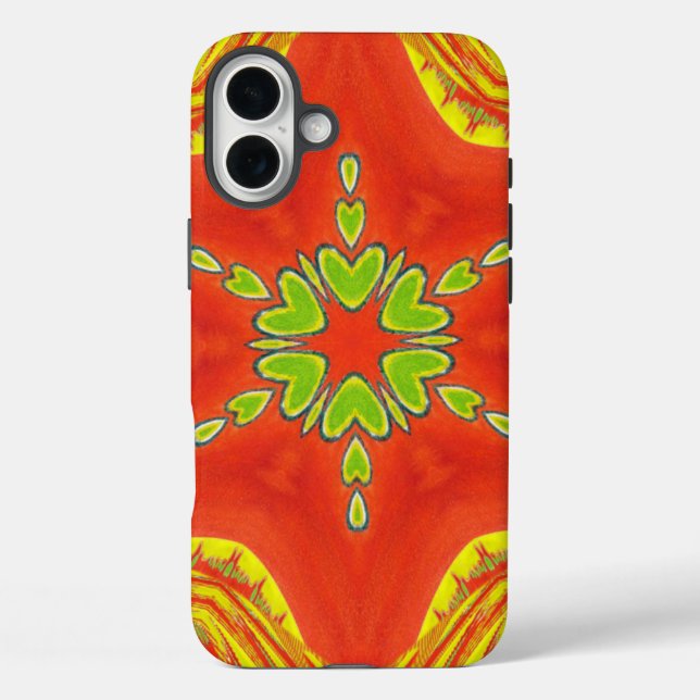 Golden red African Traditional colours Case-Mate iPhone Case (Back)