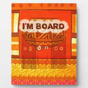 Golden Red African Traditional Colours Print Plaque