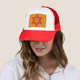 Golden red African Traditional colours Trucker Hat