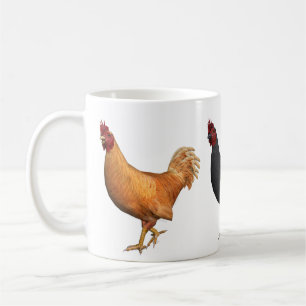 Golden Red And Black Rooster Coffee Mug