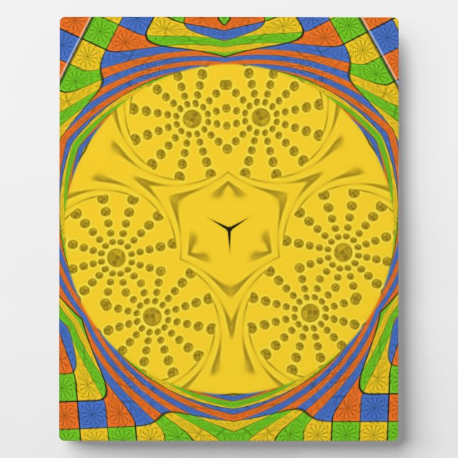 Golden Red Blue Green Royal Egyptian. Plaque (Front)