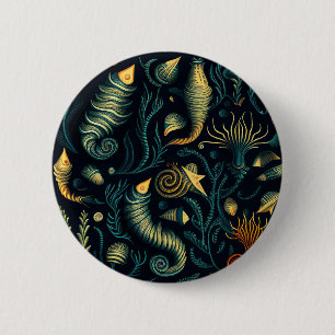 Golden Reefs 6 Cm Round Badge