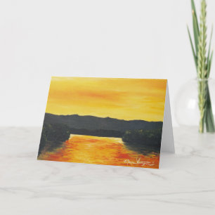 Golden Reflections Greeting Card