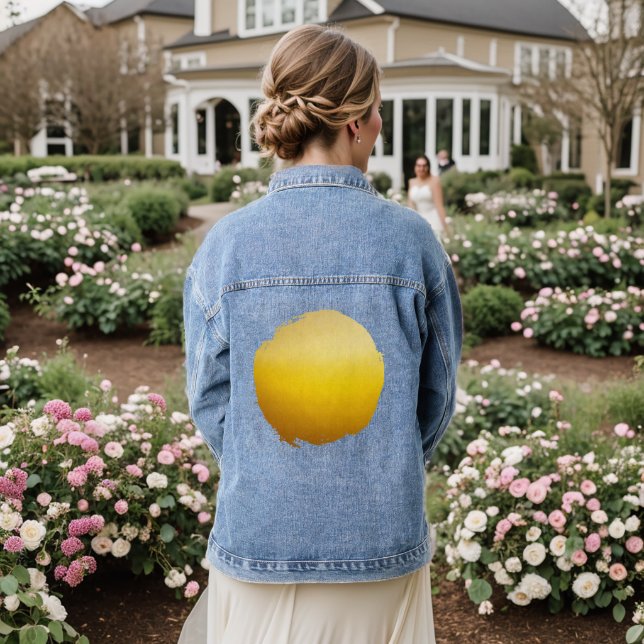 Golden Remnant Denim Jacket (Wedding Back)