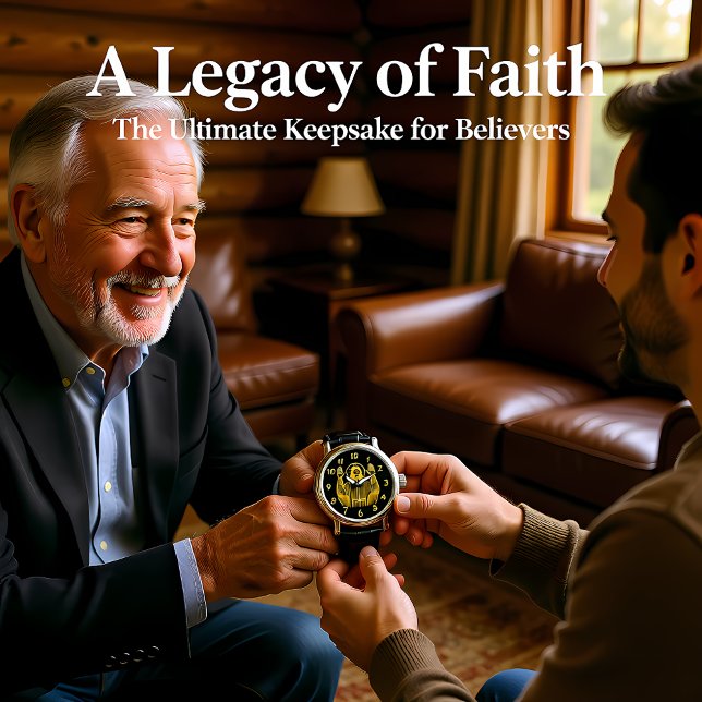 Golden Representation of Jesus With Raised Hands Watch (Creator Uploaded)