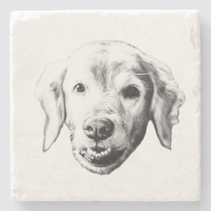 Golden Restful Moment Stone Coaster