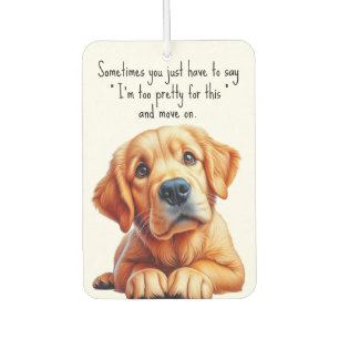 Golden Retreiver Car Air Freshener