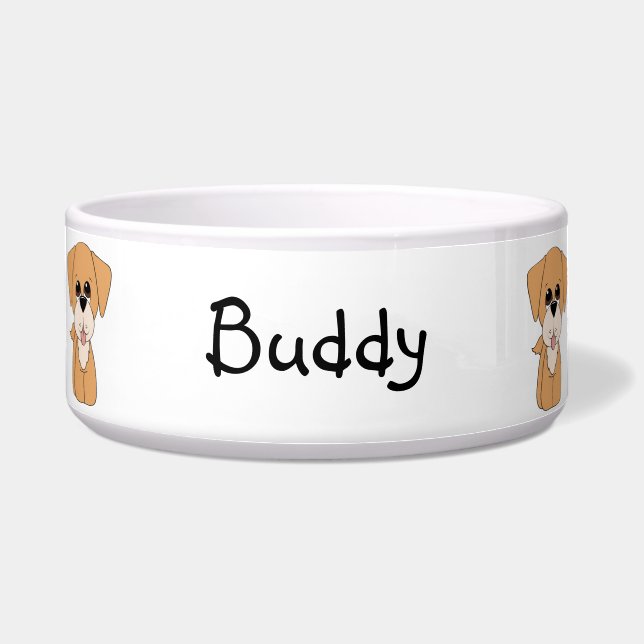 Golden Retreiver Dog Bowl (Front)