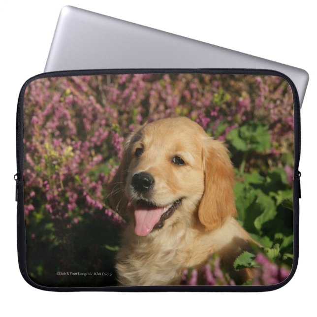 Golden Retreiver Puppy Laptop Sleeve (Front)
