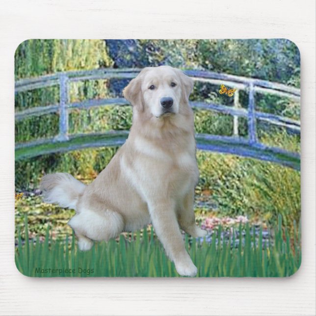 Golden Retriever 10 - Bridge Mouse Pad (Front)