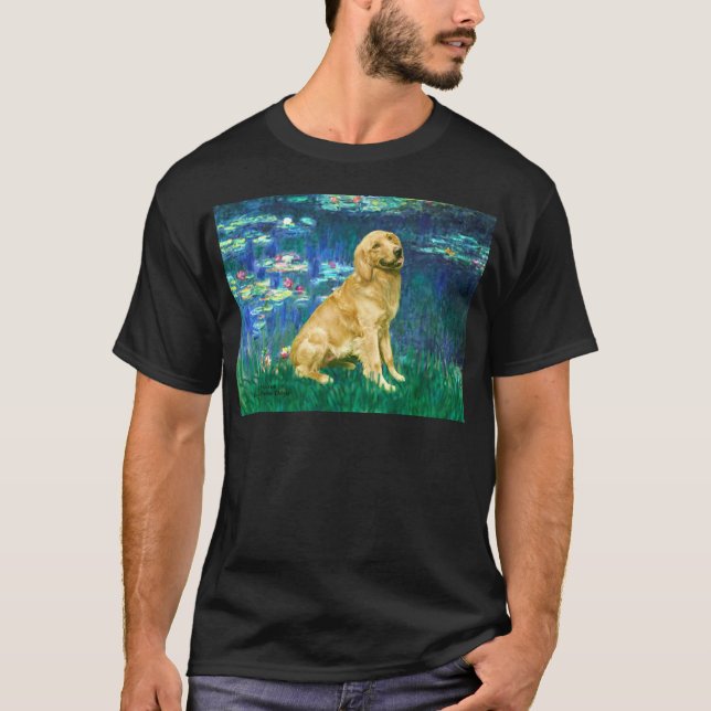Golden Retriever 1 - Lilies 5 T-Shirt (Front)