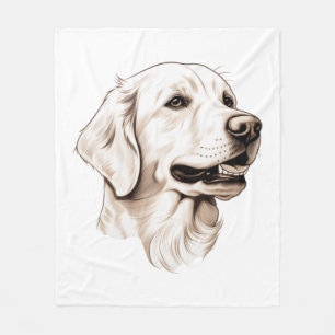 Golden Retriever 2 Fleece Blanket