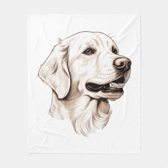 Golden Retriever  2 Fleece Blanket (Front)