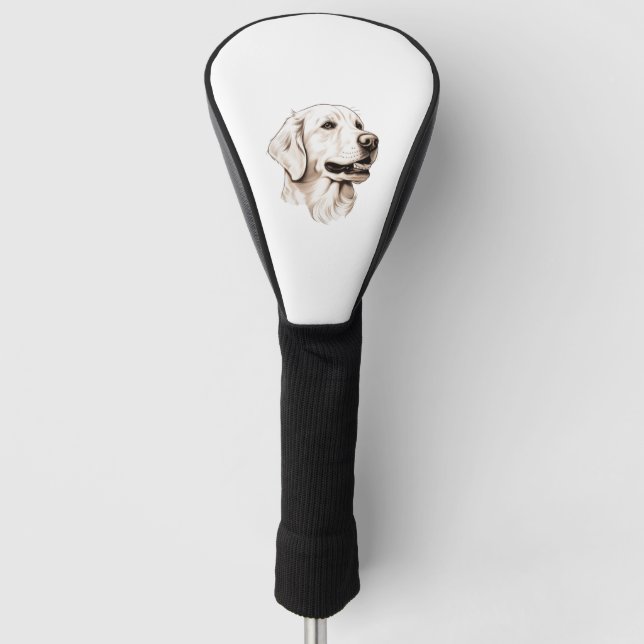 Golden Retriever  2 Golf Head Cover (Front)