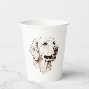 Golden Retriever 2 Paper Cups