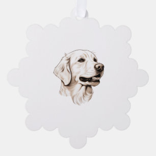 Golden Retriever  2 Tree Decoration Card