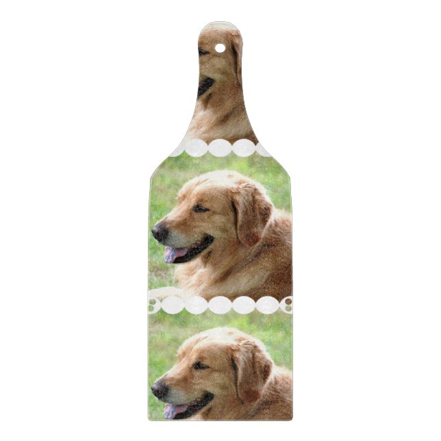 golden-retriever-33 cutting board (Front)