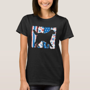 Golden Retriever 4th Of July Patriotic Women Mum K T-Shirt