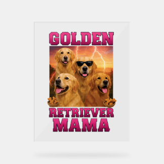 Golden Retriever Acrylic Sign