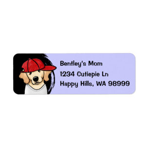 Golden Retriever Address Labels