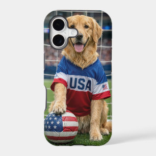 Golden Retriever American Soccer Player