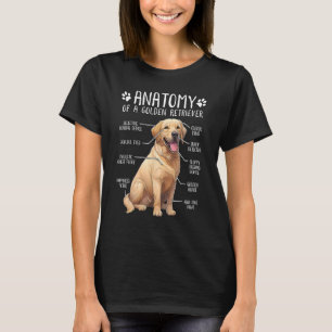 Golden Retriever Anatomy Dog  Owner T-Shirt
