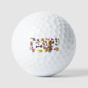 Golden Retriever and love Golf Balls