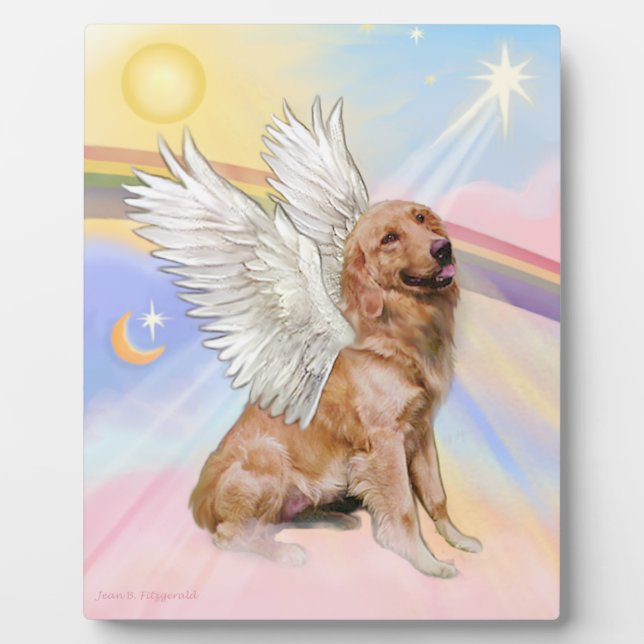 Golden Retriever Angel (B1) Plaque (Front)
